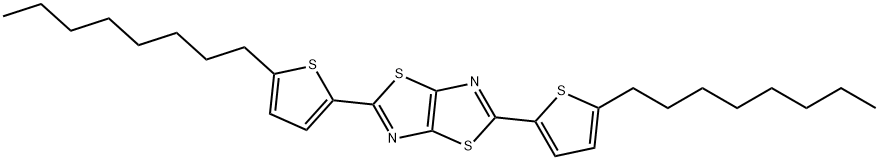 Thiazolo[5,4-d]thiazole, 2,5-bis(5-octyl-2-thienyl)- Structure