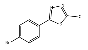 1,3,4-Thiadiazole, 2-(4-bromophenyl)-5-chloro- Structure