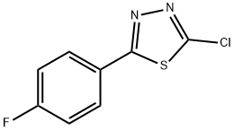 1,3,4-Thiadiazole, 2-chloro-5-(4-fluorophenyl)- Structure