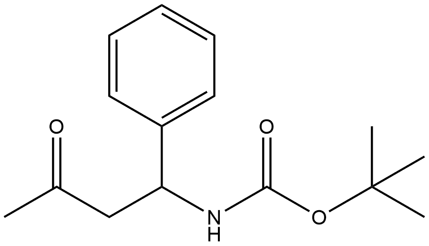tert-butyl (3-oxo-1-phenylbutyl)carbamate Structure