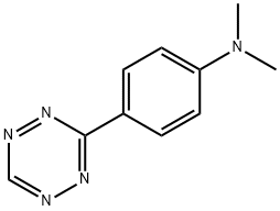 N,N-dimethyl-4-(1,2,4,5-tetrazin-3-yl)aniline Structure