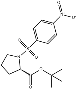 L-Proline, 1-[(4-nitrophenyl)sulfonyl]-, 1,1-dimethylethyl ester Structure