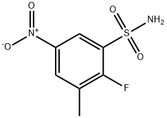 Benzenesulfonamide, 2-fluoro-3-methyl-5-nitro- Structure