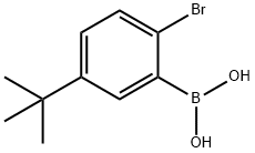 Boronic acid, B-[2-bromo-5-(1,1-dimethylethyl)phenyl]- Structure