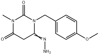 6-DIAZANYL-1-[(4-METHOXYPHENYL)METHYL]-3-METHYL-2,4(1H,3H)-PYRIMIDINEDIONE Structure