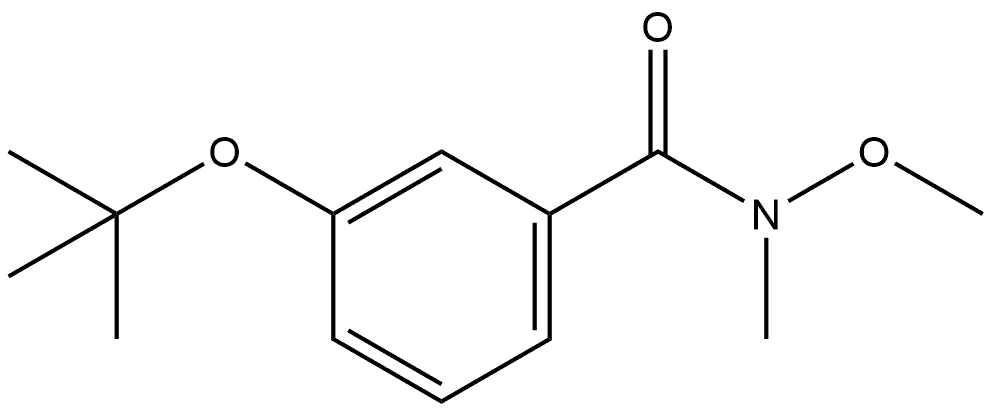 3-(1,1-Dimethylethoxy)-N-methoxy-N-methylbenzamide Structure