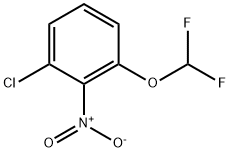 Benzene, 1-chloro-3-(difluoromethoxy)-2-nitro- Structure