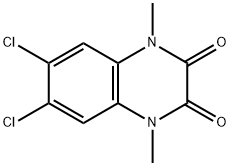 6,7-Dichloro-1,4-dimethylquinoxaline-2,3(1H,4H)-dione 구조식 이미지