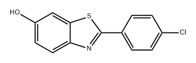 6-Benzothiazolol, 2-(4-chlorophenyl)- 구조식 이미지