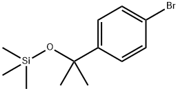 Benzene, 1-bromo-4-[1-methyl-1-[(trimethylsilyl)oxy]ethyl]- Structure