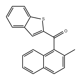 Methanone, benzo[b]thien-2-yl(2-methyl-1-naphthalenyl)- 구조식 이미지