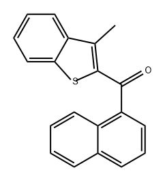 Methanone, (3-methylbenzo[b]thien-2-yl)-1-naphthalenyl- Structure