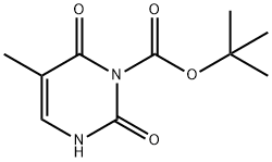 1(2H)-Pyrimidinecarboxylic acid, 3,6-dihydro-5-methyl-2,6-dioxo-, 1,1-dimethylethyl ester Structure