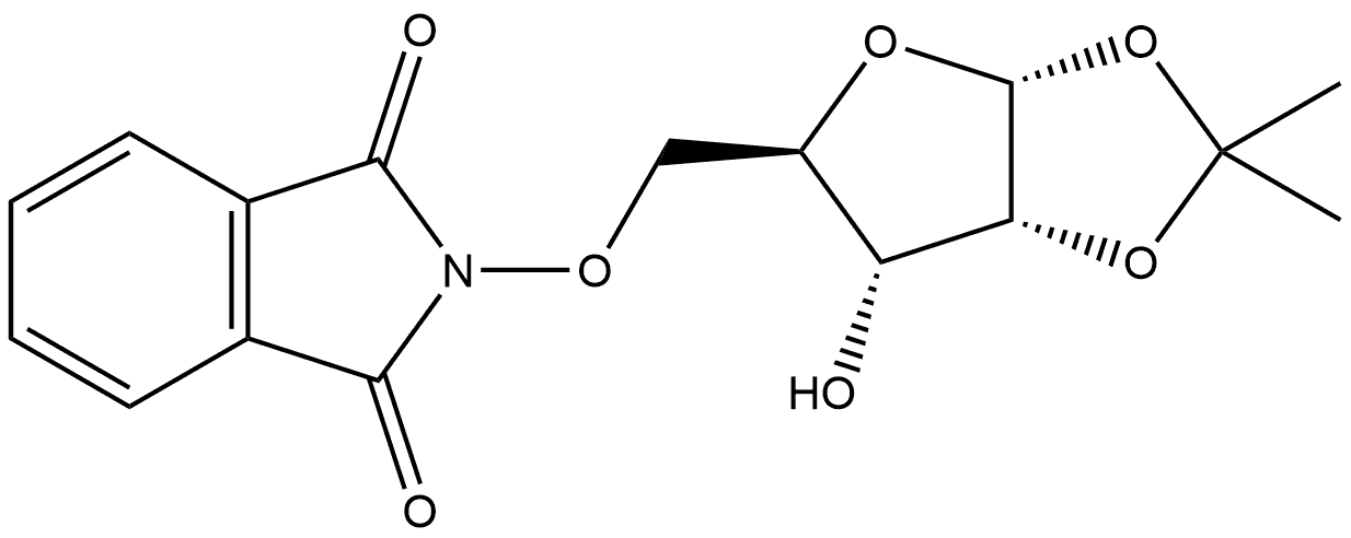 α-D-Ribofuranose, 5-O-(1,3-dihydro-1,3-dioxo-2H-isoindol-2-yl)-1,2-O-(1-methylethylidene)- Structure