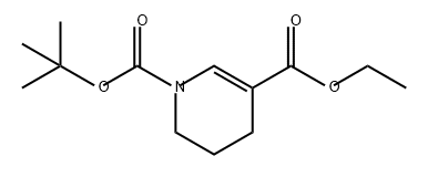 1,3(4H)-Pyridinedicarboxylic acid, 5,6-dihydro-, 1-(1,1-dimethylethyl) 3-ethyl ester 구조식 이미지