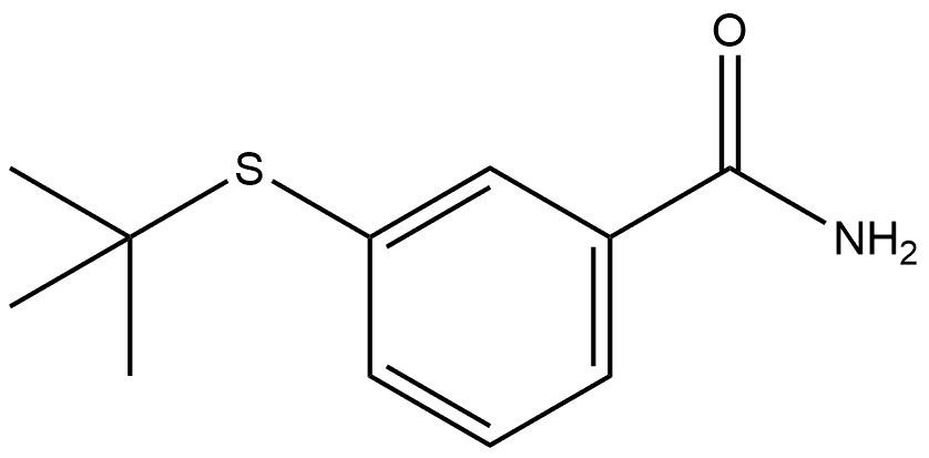 3-[(1,1-Dimethylethyl)thio]benzamide Structure