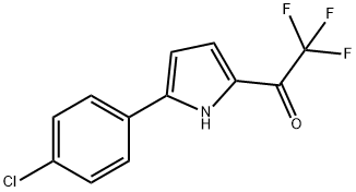 Ethanone, 1-[5-(4-chlorophenyl)-1H-pyrrol-2-yl]-2,2,2-trifluoro- Structure