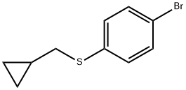 Benzene, 1-bromo-4-[(cyclopropylmethyl)thio]- Structure