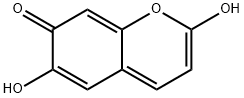 2,6-Dihydroxy-7H-chromen-7-one 구조식 이미지