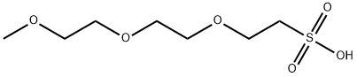 Ethanesulfonic acid, 2-[2-(2-methoxyethoxy)ethoxy]- Structure