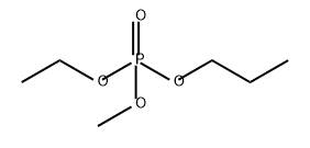 Phosphoric acid, ethyl methyl propyl ester Structure