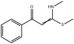 2-Propen-1-one, 3-(methylamino)-3-(methylthio)-1-phenyl- Structure