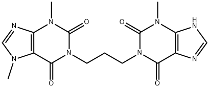 1H-Purine-2,6-dione, 3,7-dihydro-3,7-dimethyl-1-[3-(2,3,6,9-tetrahydro-3-methyl-2,6-dioxo-1H-purin-1-yl)propyl]- Structure