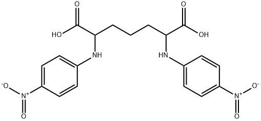 Heptanedioic acid, 2,6-bis[(4-nitrophenyl)amino]- Structure