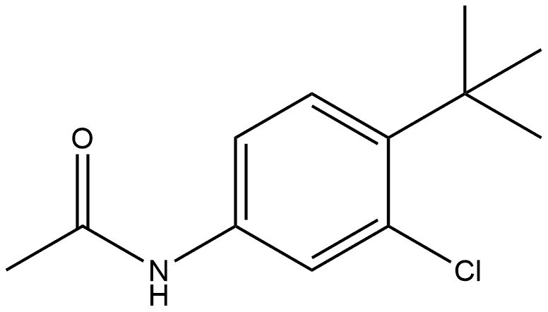 N-[3-Chloro-4-(1,1-dimethylethyl)phenyl]acetamide Structure