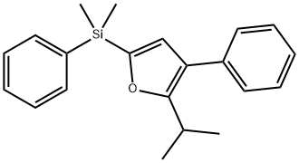 (4-Isopropyl-5-phenylfuran-2-yl)dimethyl(phenyl)silane Structure