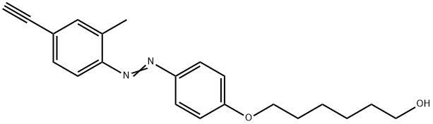 1-Hexanol, 6-[4-[2-(4-ethynyl-2-methylphenyl)diazenyl]phenoxy]- Structure