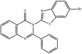 3-(6-Bromobenzo[d]thiazol-2-yl)-2-phenylquinazolin-4(3H)-one Structure