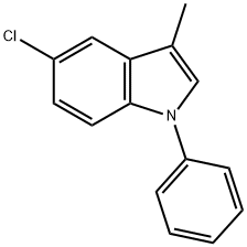 5-Chloro-3-methyl-1-phenyl-1H-indole 구조식 이미지