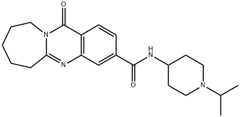 Azepino[2,1-b]quinazoline-3-carboxamide, 6,7,8,9,10,12-hexahydro-N-[1-(1-methylethyl)-4-piperidinyl]-12-oxo- 구조식 이미지