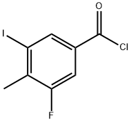 Benzoyl chloride, 3-fluoro-5-iodo-4-methyl- 구조식 이미지