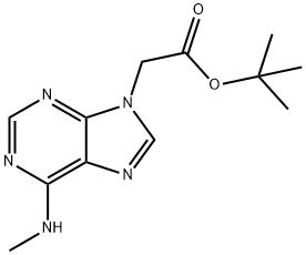 tert-Butyl 2-(6-(methylamino)-9H-purin-9-yl)acetate Structure