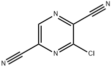 2,5-Pyrazinedicarbonitrile, 3-chloro- Structure