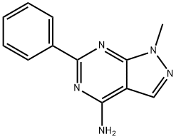 1-Methyl-6-phenyl-1H-pyrazolo[3,4-d]pyrimidin-4-amine Structure