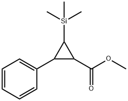 Methyl 2-phenyl-3-(trimethylsilyl)cyclopropanecarboxylate 구조식 이미지