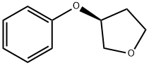 Furan, tetrahydro-3-phenoxy-, (3S)- Structure