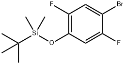 Benzene, 1-bromo-4-[[(1,1-dimethylethyl)dimethylsilyl]oxy]-2,5-difluoro- Structure