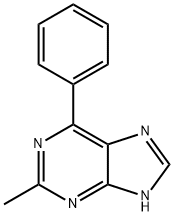 2-Methyl-6-phenyl-9H-purine Structure