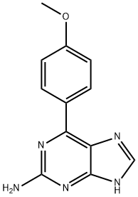6-(4-Methoxyphenyl)-9H-purin-2-amine Structure