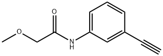 Acetamide, N-(3-ethynylphenyl)-2-methoxy- Structure