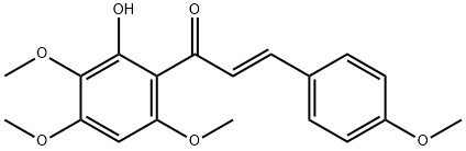 2-Propen-1-one, 1-(2-hydroxy-3,4,6-trimethoxyphenyl)-3-(4-methoxyphenyl)-, (E)- (9CI) Structure