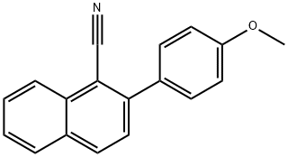2-(4-Methoxyphenyl)-1-naphthonitrile Structure