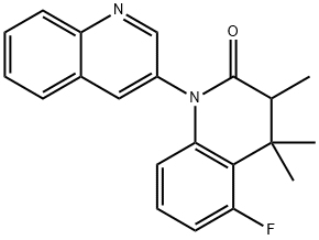 5-Fluoro-3,4,4-trimethyl-3,4-dihydro-2H-[1,3''-biquinolin]-2-one Structure