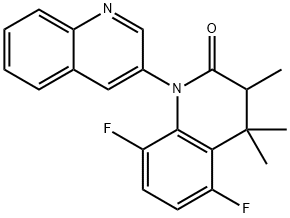 5,8-Difluoro-3,4,4-trimethyl-3,4-dihydro-2H-[1,3''-biquinolin]-2-one 구조식 이미지