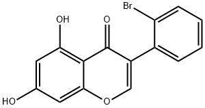 3-(2-Bromophenyl)-5,7-dihydroxy-4H-chromen-4-one Structure