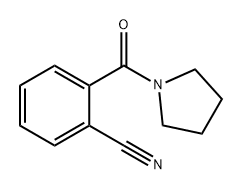 Benzonitrile, 2-(1-pyrrolidinylcarbonyl)- Structure